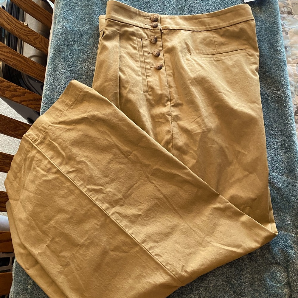 Loft pleated wide leg pants. New with tags